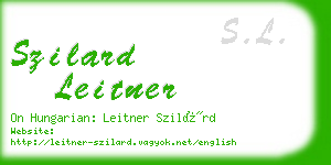 szilard leitner business card